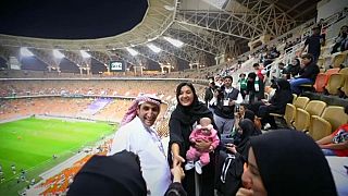 Саудовские женщины впервые посетили футбольный матч