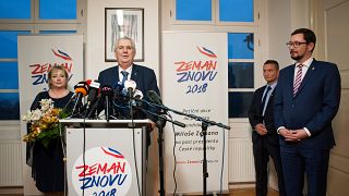 Le sortant Milos Zeman vainqueur du premier tour de l'élection présidentielle tchèque