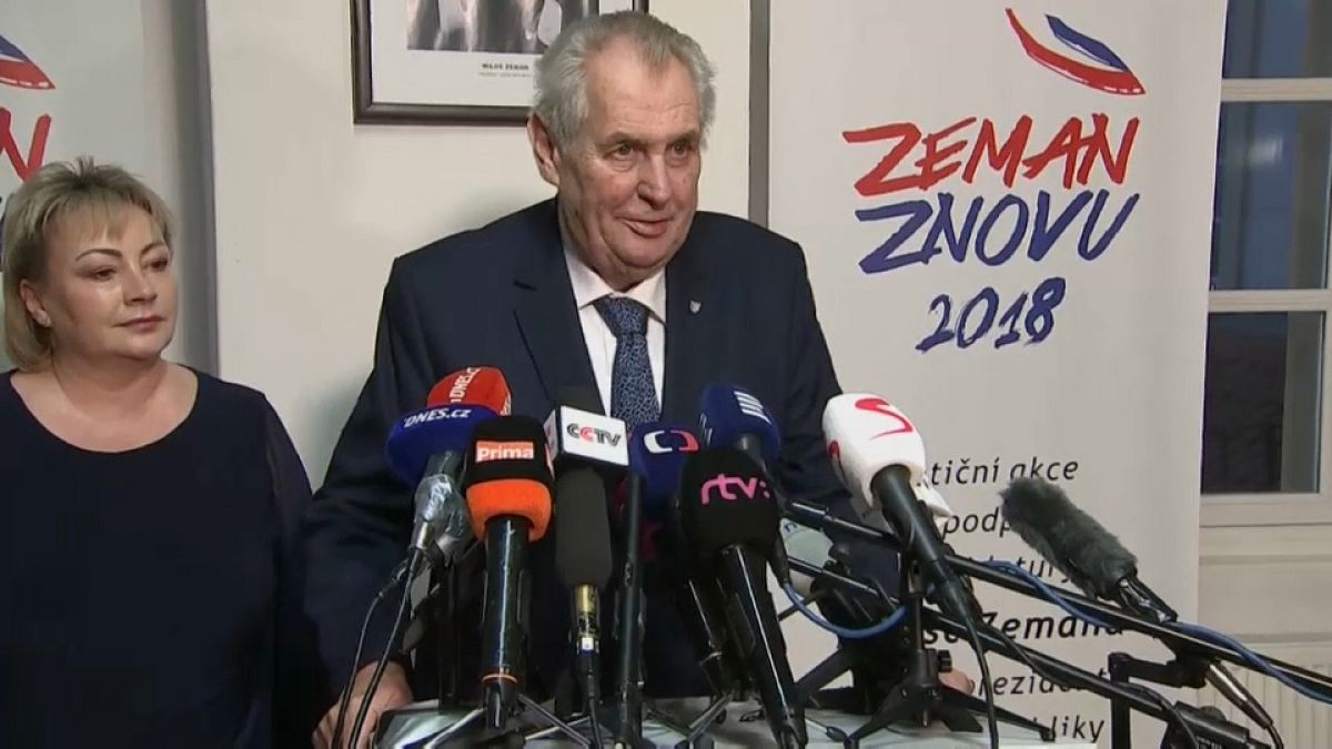 Victoria de Miloš Zeman en la primera vuelta de las presidenciales checas