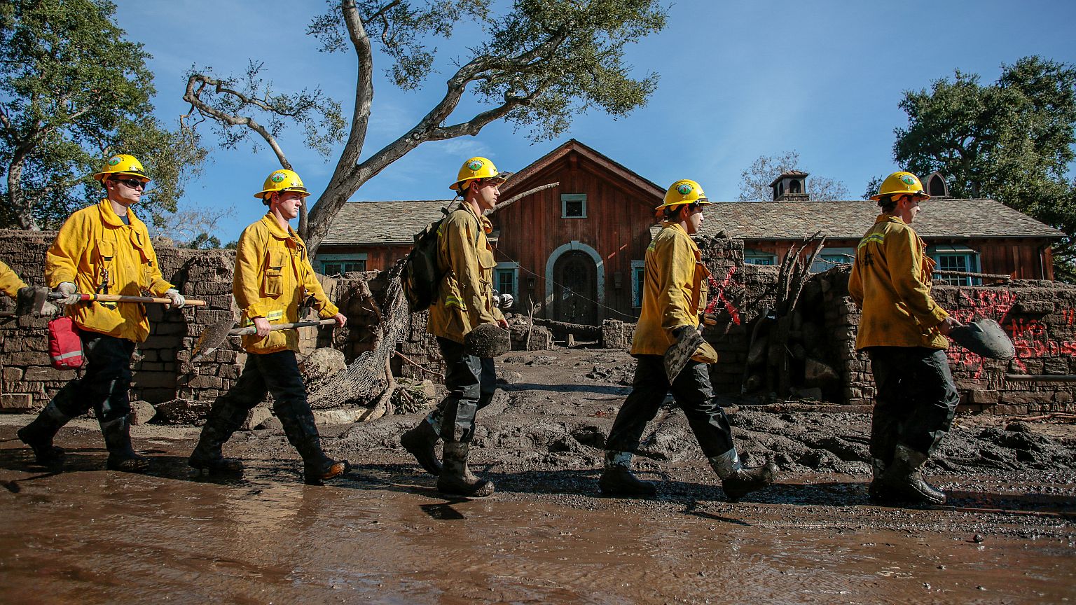Montecito défigurée par les coulées de boue