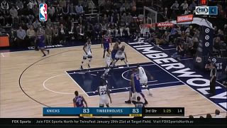 НБА: "Тимбервулвз" одолели "Никс"