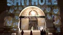 Künstler machen Trump-Hotel zum "Shithole"