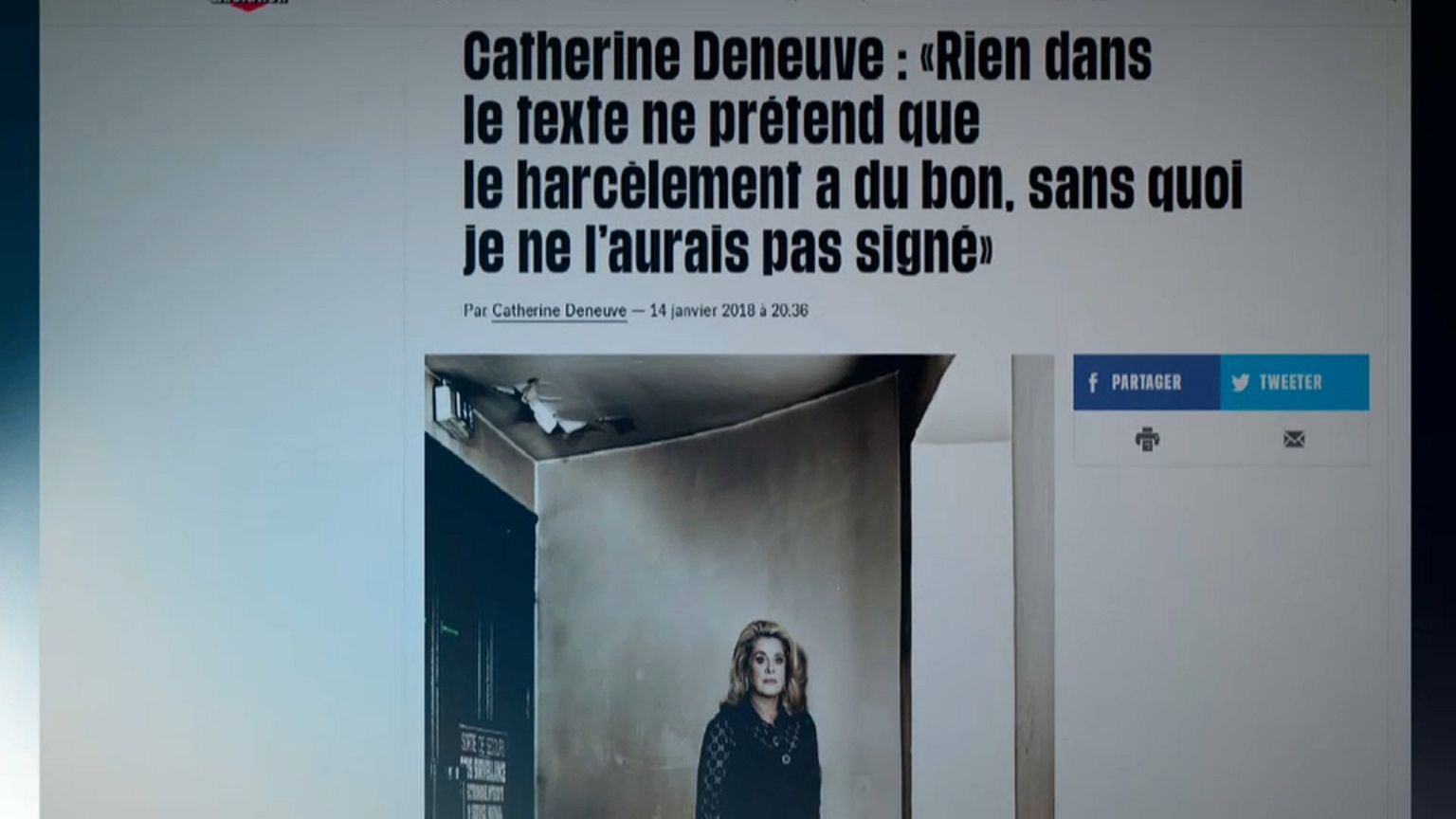 Deneuve apologises to sexual assault victims