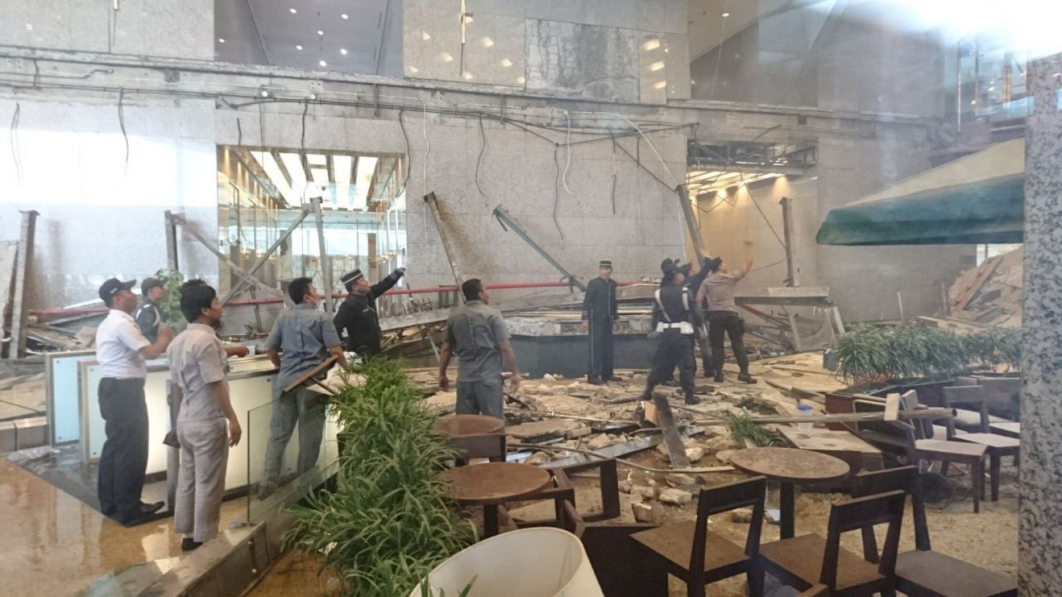 Effondrement à la Bourse de Jakarta.