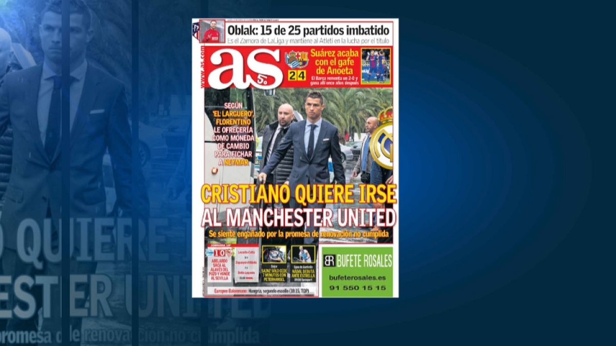 رونالدو سيغادر ريال لينضم الى مانشستر يونايتد وفق صحيفة "آس" الاسبانية