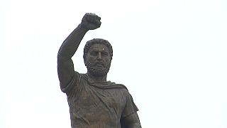 Statue of Alexander the Great in FYROM capital Skopje