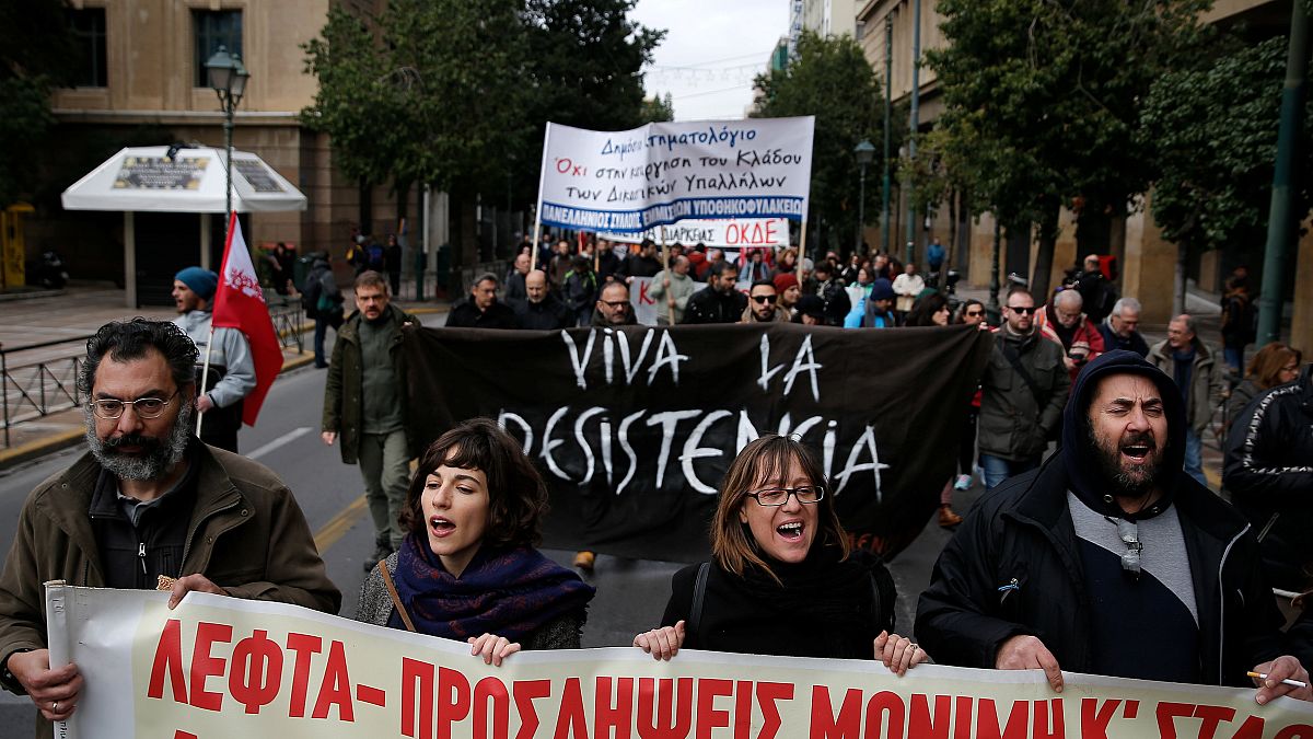 Journée de protestation en Grèce 