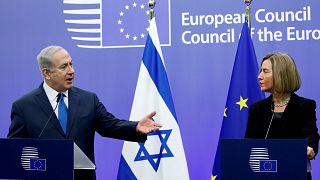 Israels Benjamin Netanjahu und EU-Chefdiplomatin Federica Mogherini