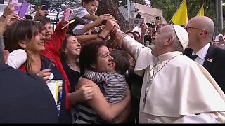 Pope given warm welcome in Chile