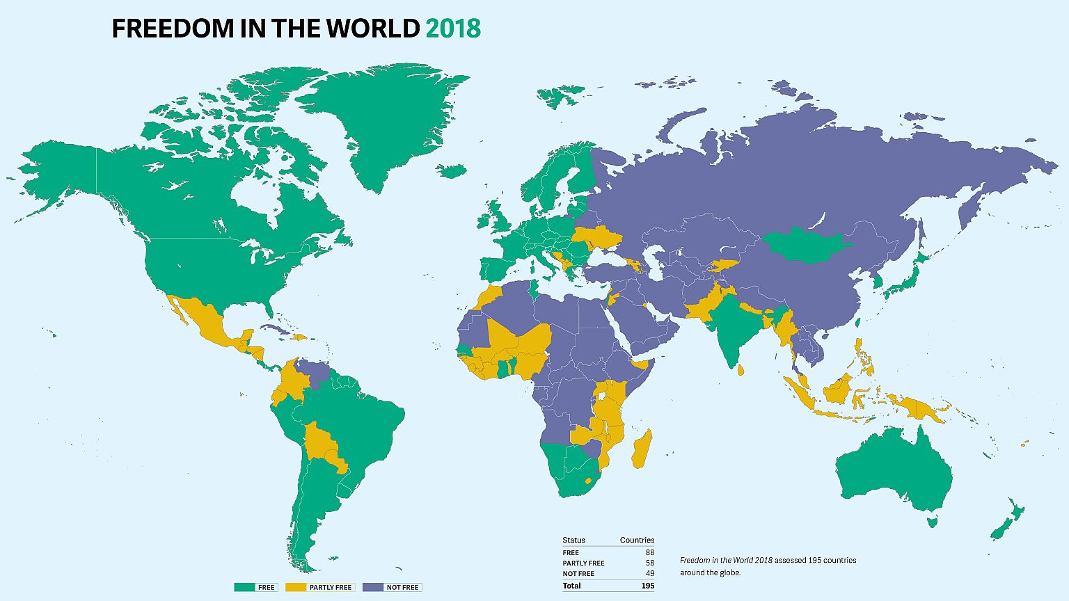 Freedom House raporu: Türkiye 'özgür olmayan ülkeler' kategorisine düştü