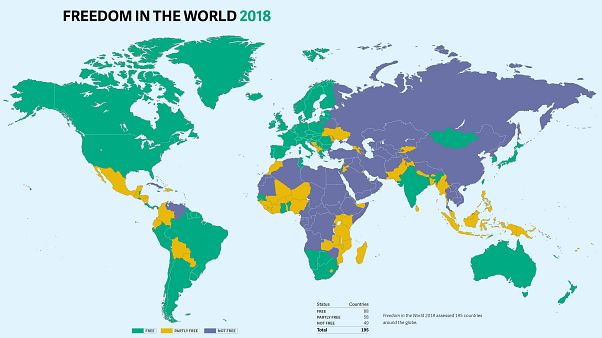 Freedom House raporu: Türkiye 'özgür olmayan ülkeler' kategorisine düştü Freedom House raporu: Türkiye 'özgür olmayan ülkeler' kategorisine düştü