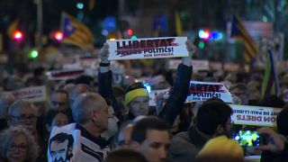 Demonstration von Unabhängigkeitsbefürwortern in Barcelona