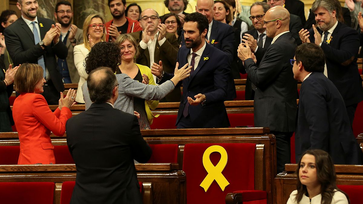 Roger Torrent, republicano de ERC, elegido presidente del Parlamento de Cataluña