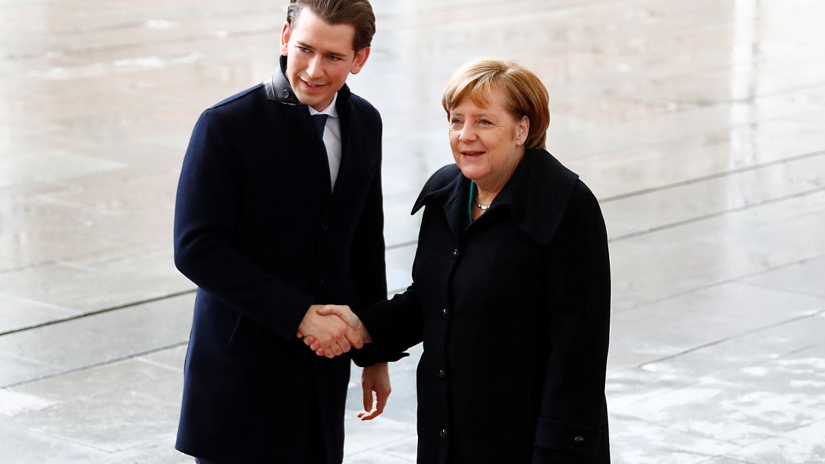 Kurz und Merkel in Berlin