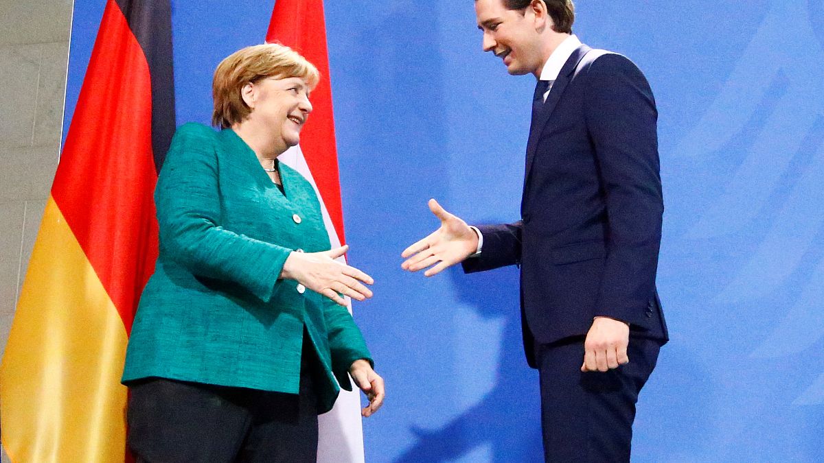 Sebastian Kurz trifft Angela Merkel