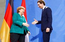 Sebastian Kurz trifft Angela Merkel
