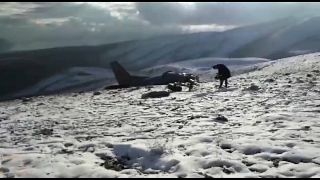 В Турции разбился учебный военный самолет