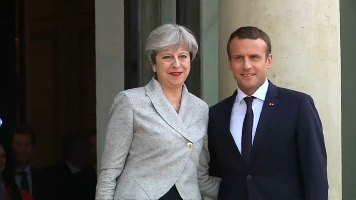 Theresa May und Emmanuel Macron