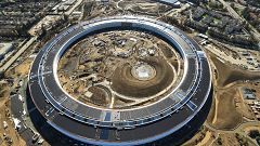 Der sich im Bau befindliche "Apple Park" im kalifornischen Cupertino.