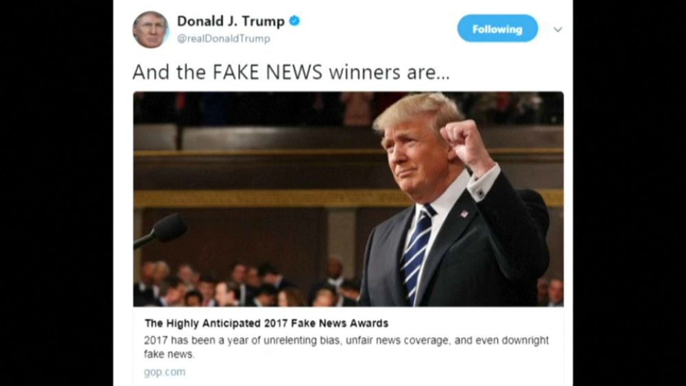 Los premios Fake News 2017 de Trump provocan críticas entre los republicanos | Euronews