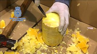 Polícia portuguesa encontra 745Kg de cocaína escondida em ananases