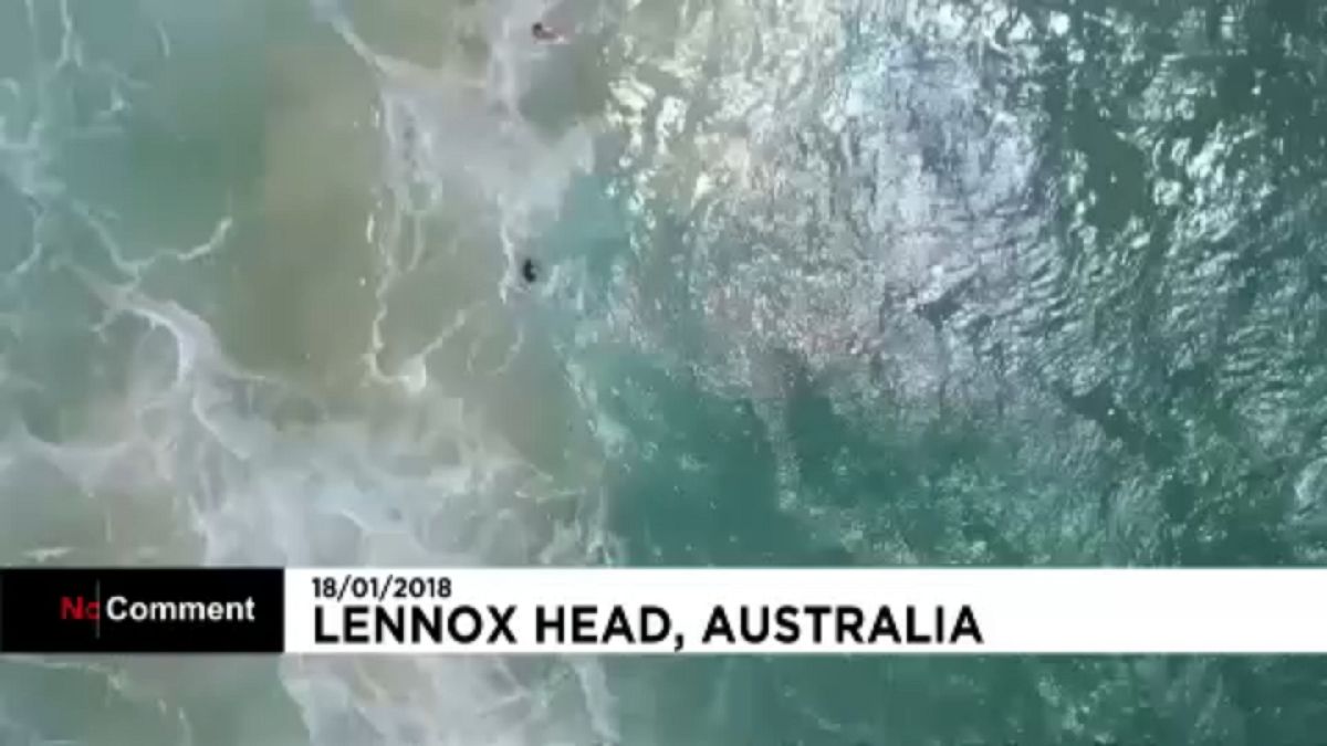 Avustralya'da drone hayat kurtardı 