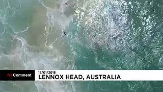 Avustralya'da drone hayat kurtardı