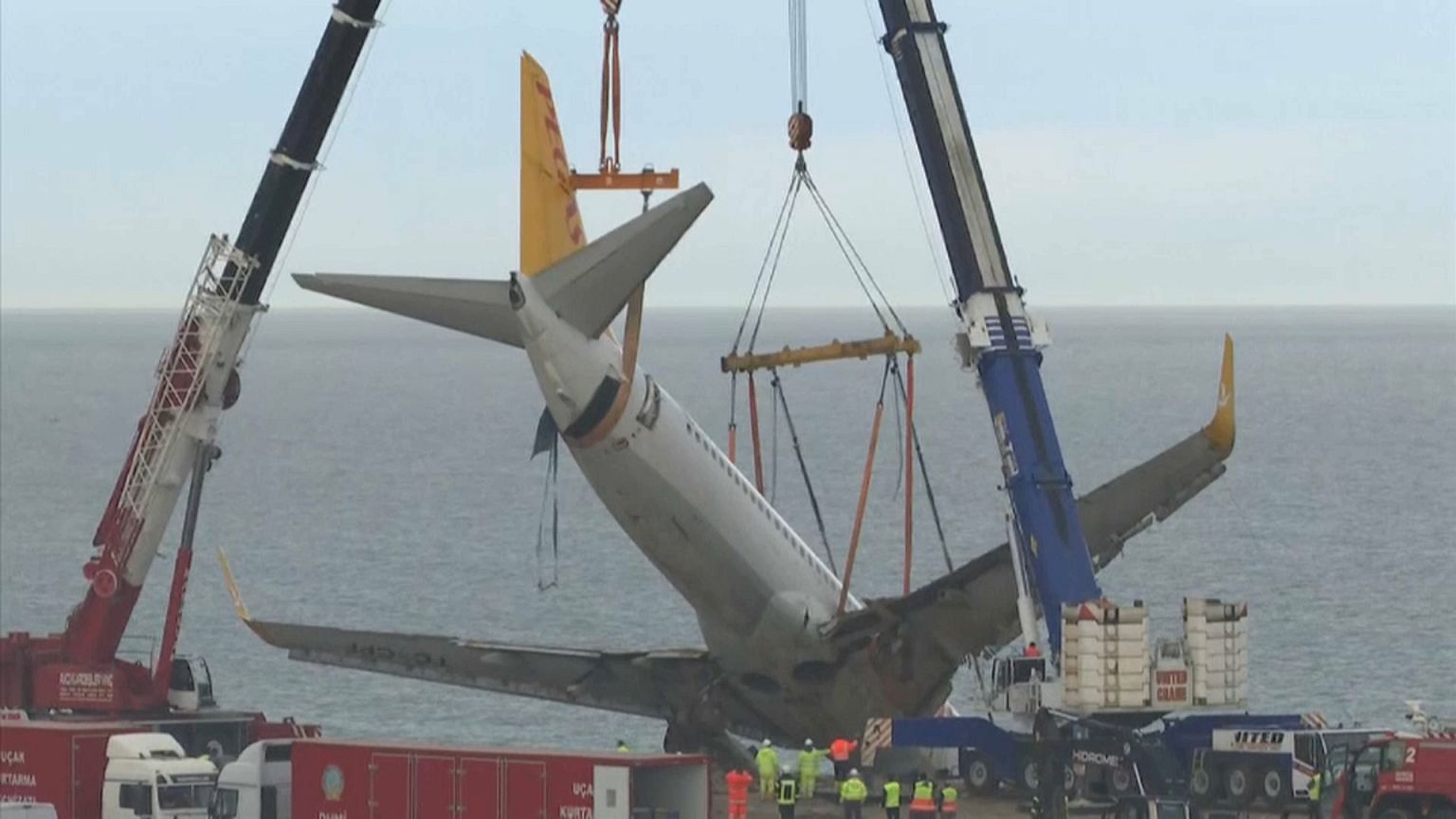 Bergung des Unglücksfliegers von Trabzon