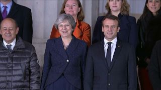 Macron and May stress unity at joint press conference