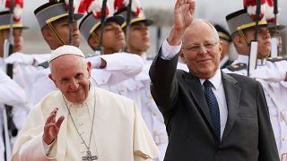 Peru President asks visiting Pope Francis for help