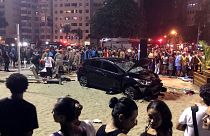 Baby killed as car hits crowd at Copacabana beach