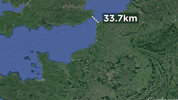 The shortest possible crossing point of the Channel The shortest possible crossing point of the Channel