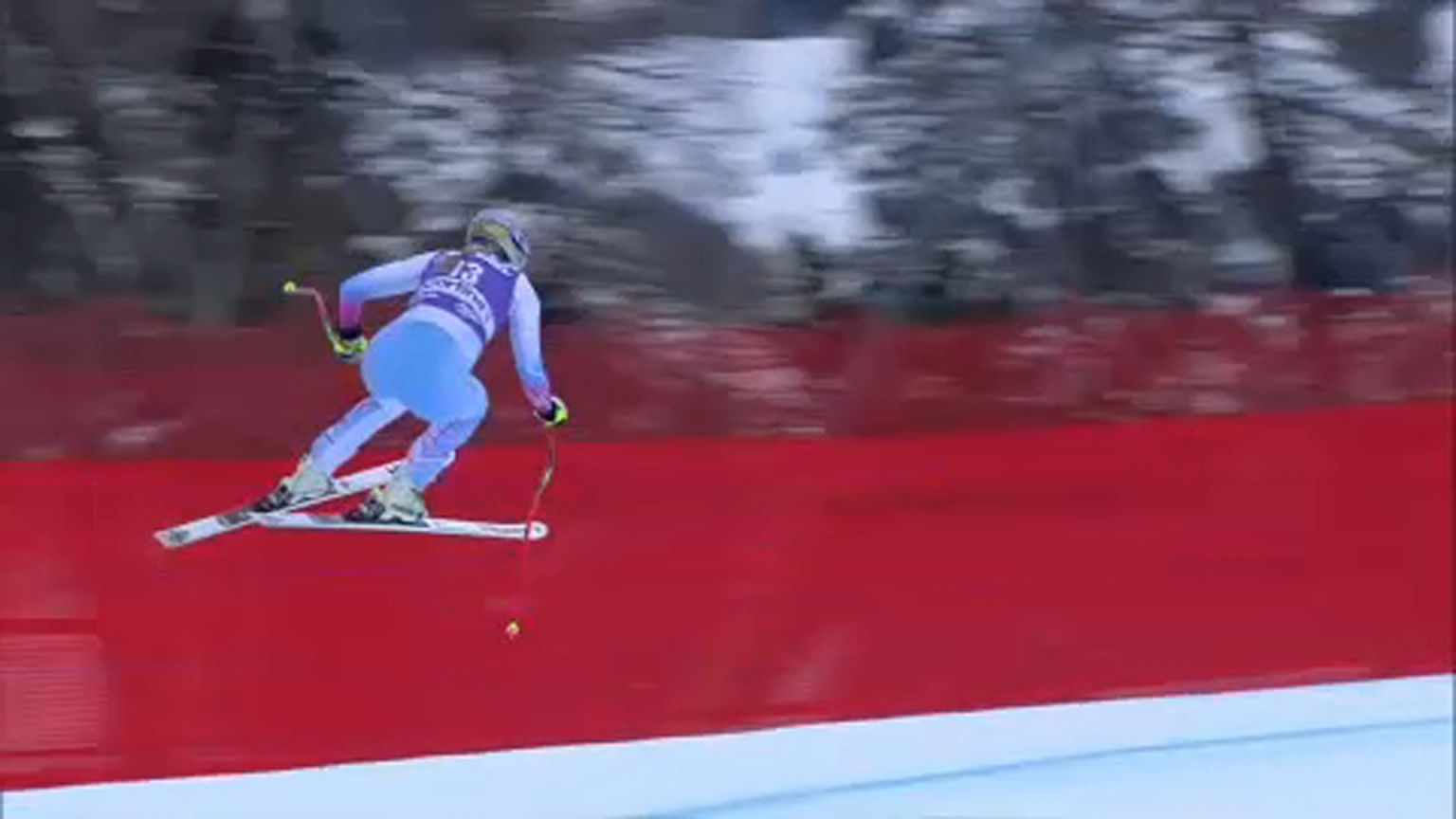 Vonn hibázott, Goggia nyert