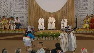Pope defends native Amazonian peoples