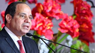 Ägypten Präsident Abdel Fattah Al-Sisi bei einer Konferenz