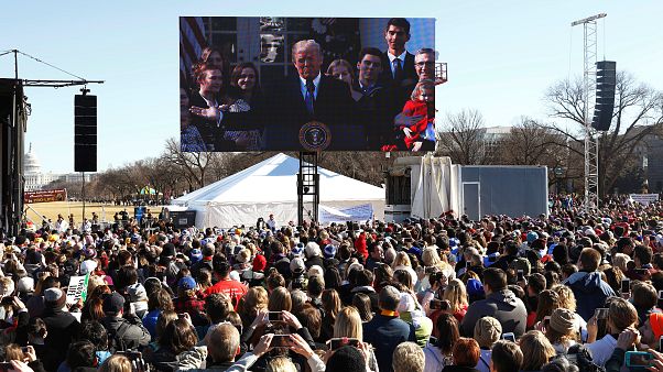 Americans on the march as Trump marks first anniversary in office Americans on the march as Trump marks first anniversary in office