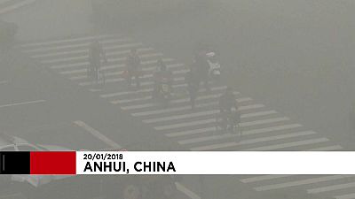 Nordosten Chinas versinkt im Nebel