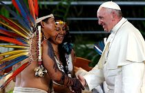 دیدار پاپ فرانسیس با بومیان آمازون 