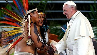 دیدار پاپ فرانسیس با بومیان آمازون