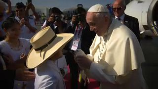 Árvízkárosultakkal együtt imádkozott a pápa