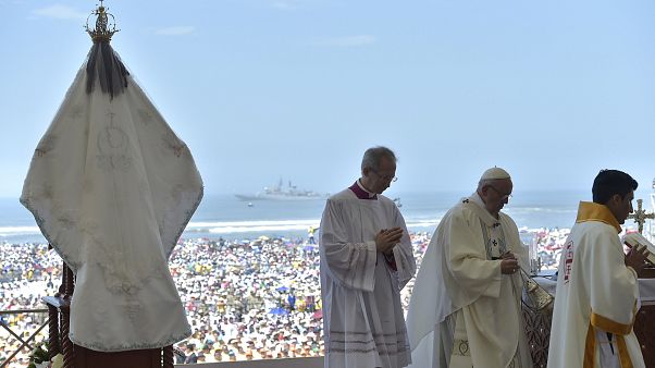 Le pape François au chevet des victimes d'El Niño Le pape François au chevet des victimes d'El Niño