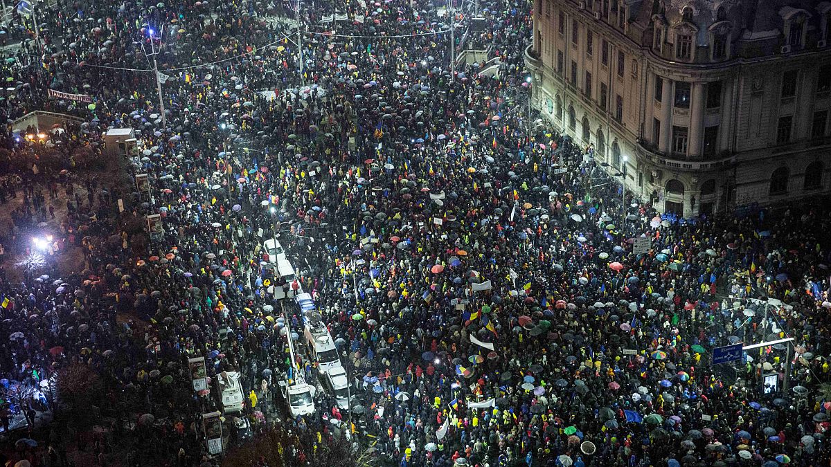 Protest gegen Justizreform in Rumänien