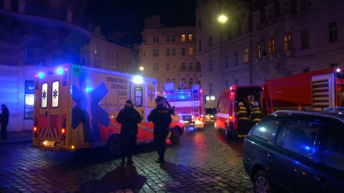 At least four people dead following a fire at hotel in central Prague