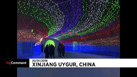 Fireworks and ice sculptures dazzle at the Xinjiang Snow and Ice World festival in northwest China