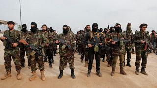 Бойцы "Свободной сирийской армии" в Аазазе