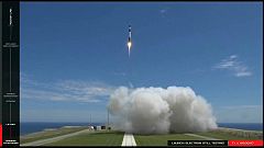 Décollage du lanceur Electron en Nouvelle-Zélande.