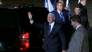 Pence arrives in Israel on third leg of MidEast tour