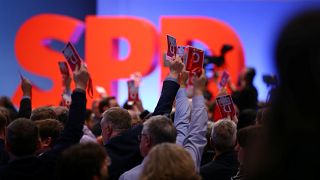 Knappes Ergebnis auf dem SPD-Parteitag