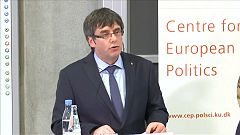 Puigdemont afirma en Dinamarca que "es hora de negociar"