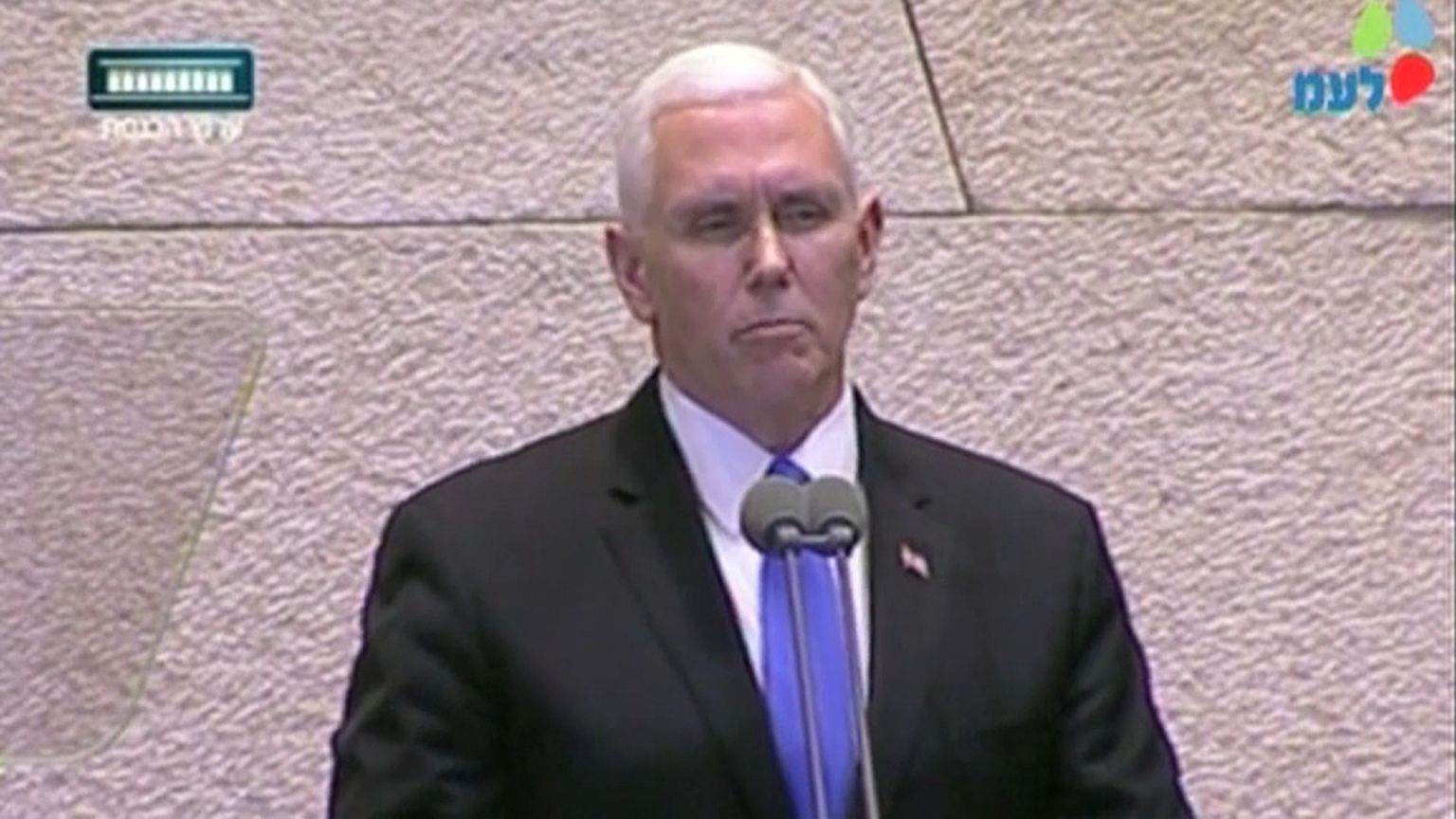Mike Pence spricht vor der Knesset